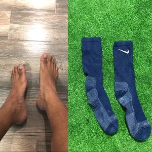 Blue Athletic Nike Dri Fit Socks